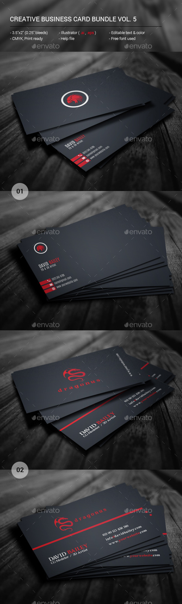 GraphicRiver Creative Business Card Bundle Vol 5 11881168 GraphicRiver Creative Business Card Bundle Vol 5 11881168