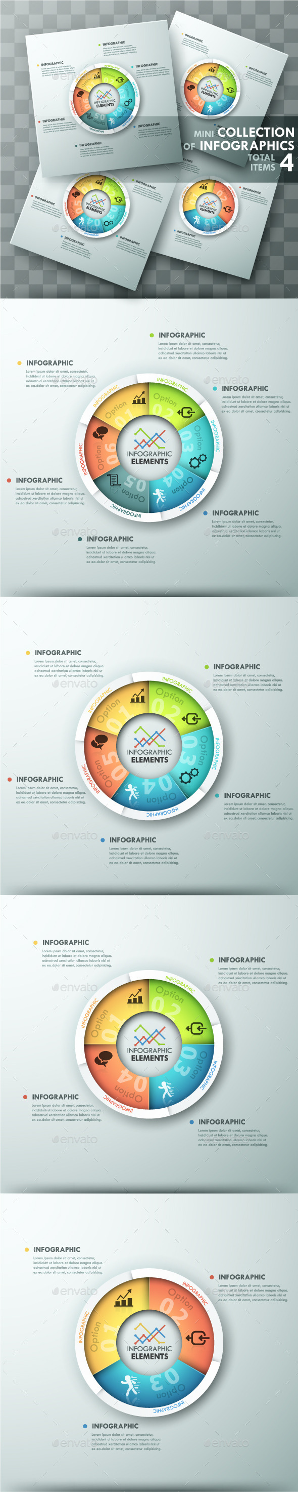 GraphicRiver Modern Infographic Spiral Charts 4 Items 11882014 GraphicRiver Modern Infographic Spiral Charts 4 Items 11882014