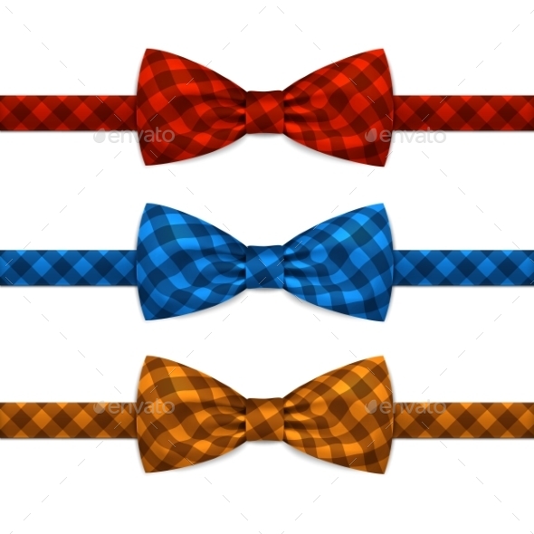 GraphicRiver Bowtie Set Isolated on White 11883082 GraphicRiver Bowtie Set Isolated on White 11883082