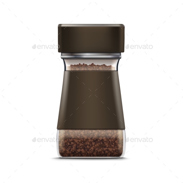 GraphicRiver Vector Coffee Glass Jar Packaging Package Isolated 11883800