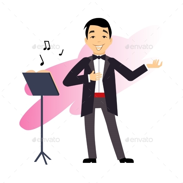 GraphicRiver Male Opera Singer 11884457 GraphicRiver Male Opera Singer 11884457