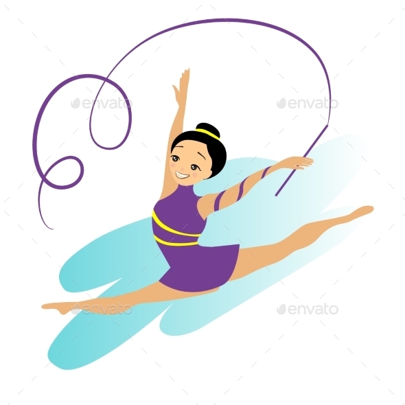 GraphicRiver Sports Women Art Gymnastics Workout Exercise 11884459 GraphicRiver Sports Women Art Gymnastics Workout Exercise 11884459