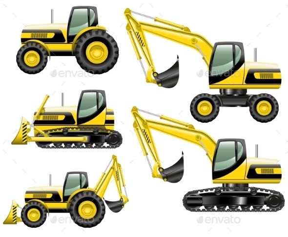 GraphicRiver Construction Machines 11885186 GraphicRiver Construction Machines 11885186