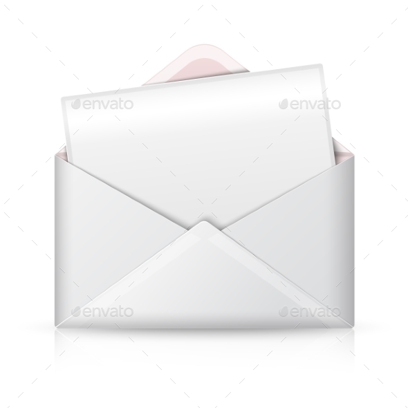 GraphicRiver Blank Realistic Vector White Opened Envelope 11885216 GraphicRiver Blank Realistic Vector White Opened Envelope 11885216