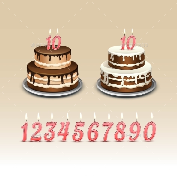 GraphicRiver Birthday Cake with Candles Numerals 11885500 GraphicRiver Birthday Cake with Candles Numerals 11885500