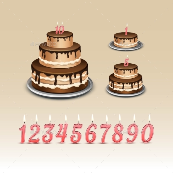 GraphicRiver Birthday Cake With Candles Numerals 11885505 GraphicRiver Birthday Cake With Candles Numerals 11885505