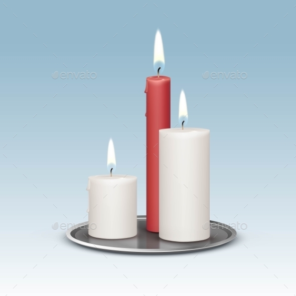GraphicRiver Candles On The Metal Candlesticks Trays 11885514 GraphicRiver Candles On The Metal Candlesticks Trays 11885514