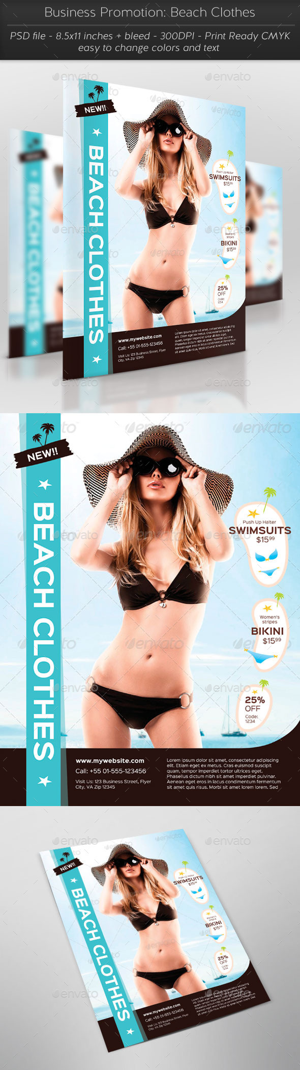 GraphicRiver Business Promotion Beach Clothes 11885637 GraphicRiver Business Promotion Beach Clothes 11885637