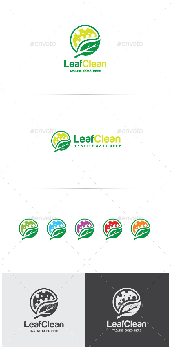 GraphicRiver Leaf Clean Logo Design 11802342 GraphicRiver Leaf Clean Logo Design 11802342