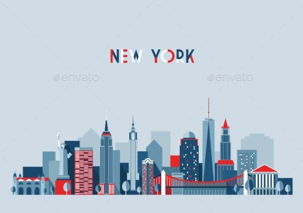 GraphicRiver New York City Architecture Vector Illustration 11887505 GraphicRiver New York City Architecture Vector Illustration 11887505