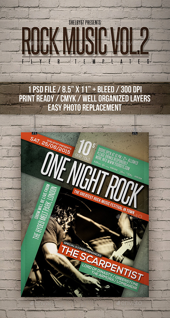 GraphicRiver Rock Music Flyer Templates Vol 2 11888445 GraphicRiver Rock Music Flyer Templates Vol 2 11888445