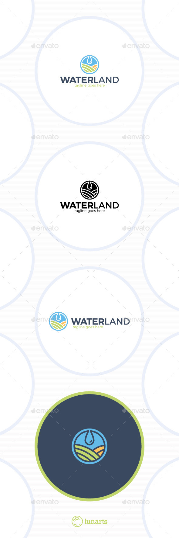 GraphicRiver Water Land Logo Drop Field 11889724 GraphicRiver Water Land Logo Drop Field 11889724