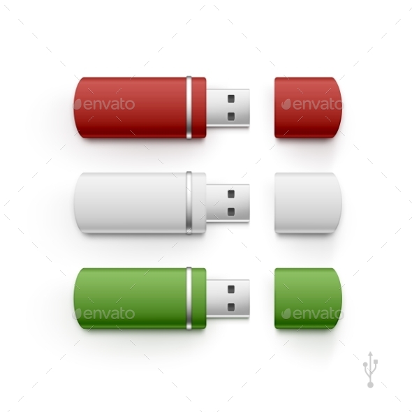 GraphicRiver USB Flash Drive Stick Memory Vector Set Isolated 11889927 GraphicRiver USB Flash Drive Stick Memory Vector Set Isolated 11889927