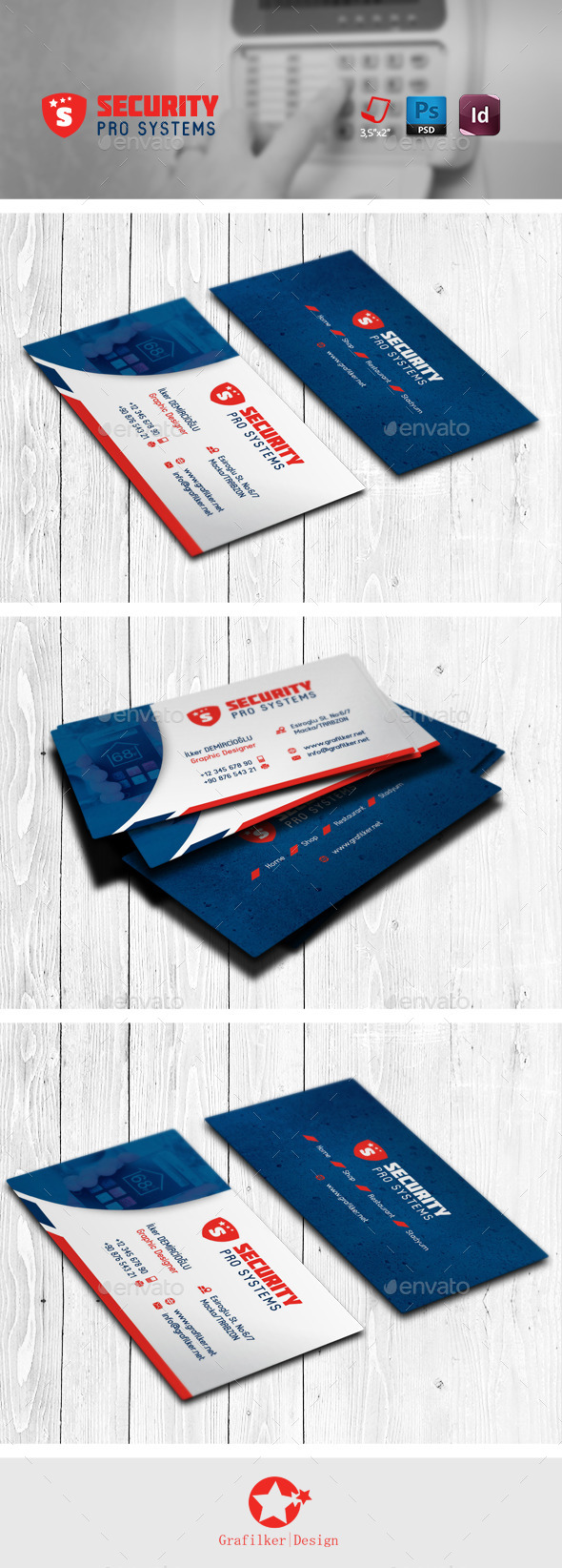 GraphicRiver Security Business Card Templates 11890032 GraphicRiver Security Business Card Templates 11890032