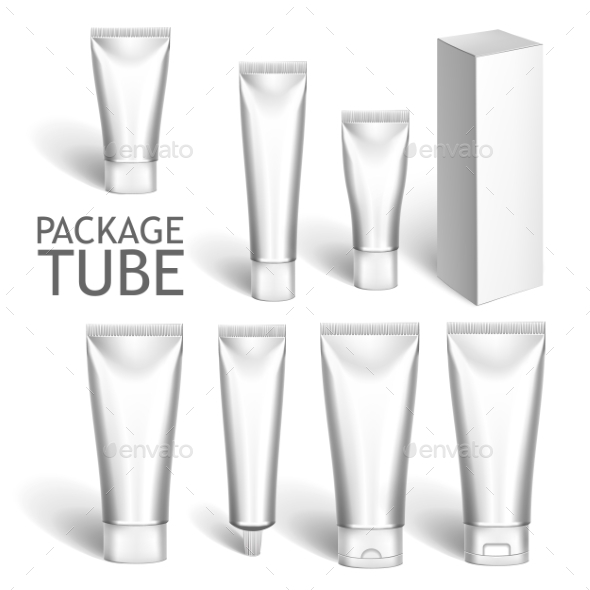 GraphicRiver Blank Cosmetics Packages Set Tube Template 11890045 GraphicRiver Blank Cosmetics Packages Set Tube Template 11890045
