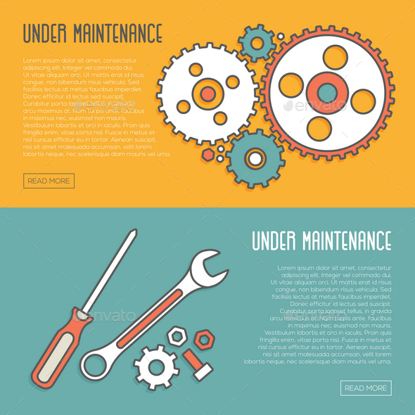 GraphicRiver 2 Under Maintenance Website Page Message Banners 11890293 GraphicRiver 2 Under Maintenance Website Page Message Banners 11890293