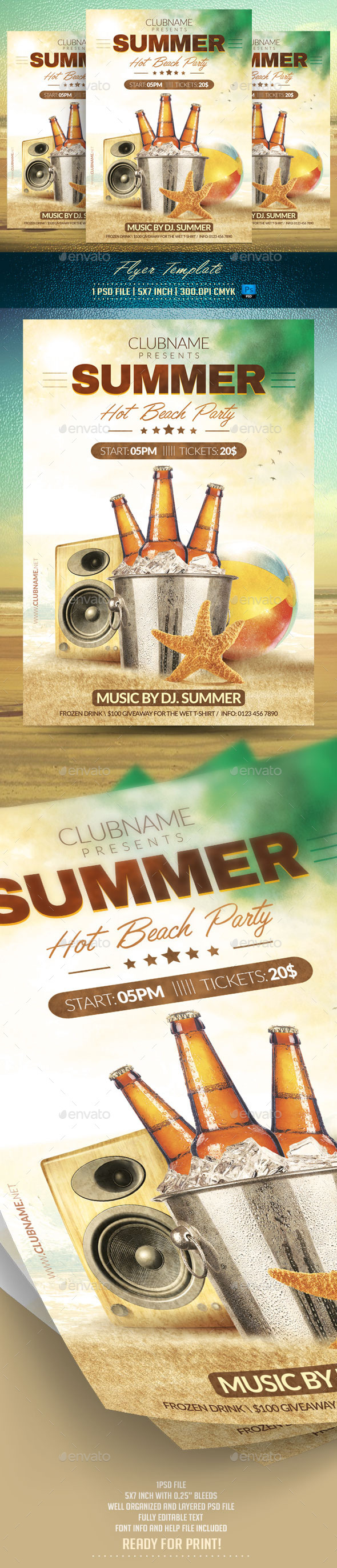 GraphicRiver Summer Party Flyer Template 11890494 GraphicRiver Summer Party Flyer Template 11890494