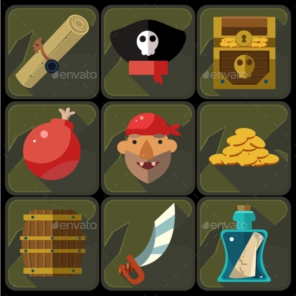 GraphicRiver Vector Color Flat Icons Set And Illustrations 11891513 GraphicRiver Vector Color Flat Icons Set And Illustrations 11891513