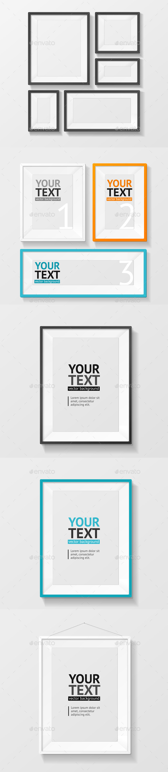 GraphicRiver Vector Picture Frame Vector Set 11891789 GraphicRiver Vector Picture Frame Vector Set 11891789