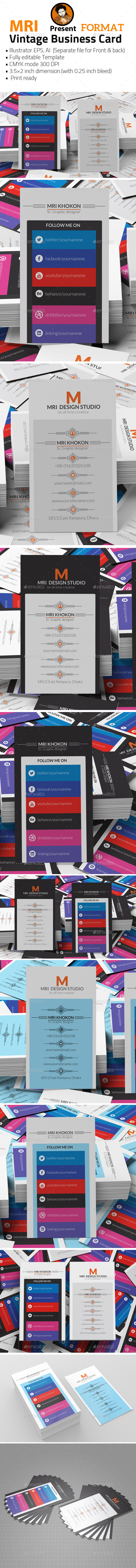 GraphicRiver Vintage Business Style Card 11891824 GraphicRiver Vintage Business Style Card 11891824