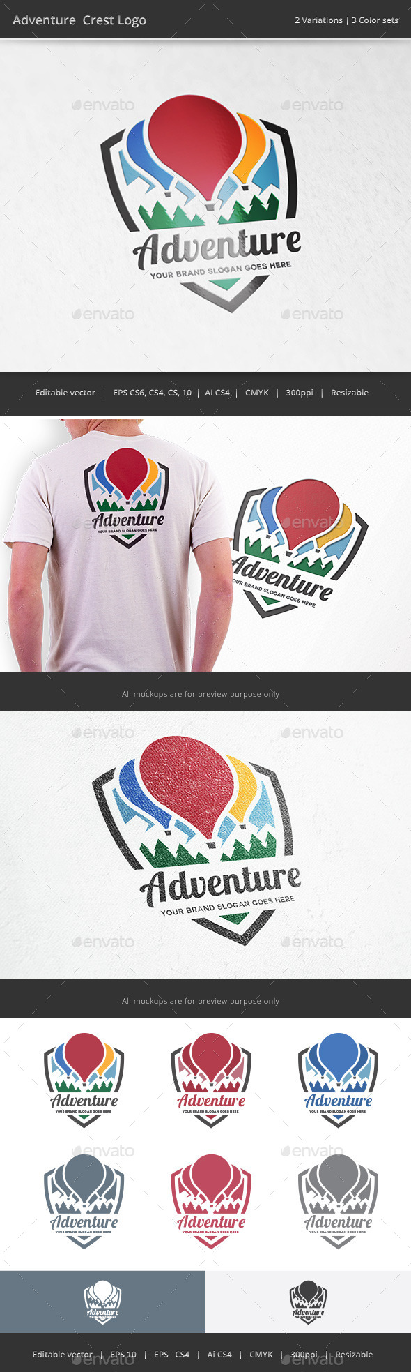 GraphicRiver Adventure Crest Logo 11891143 GraphicRiver Adventure Crest Logo 11891143