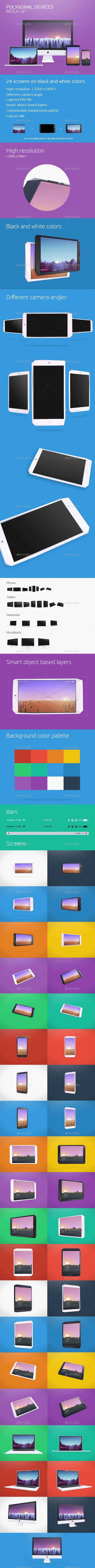 GraphicRiver Polygonal Devices Mock-up 11892201 GraphicRiver Polygonal Devices Mock-up 11892201