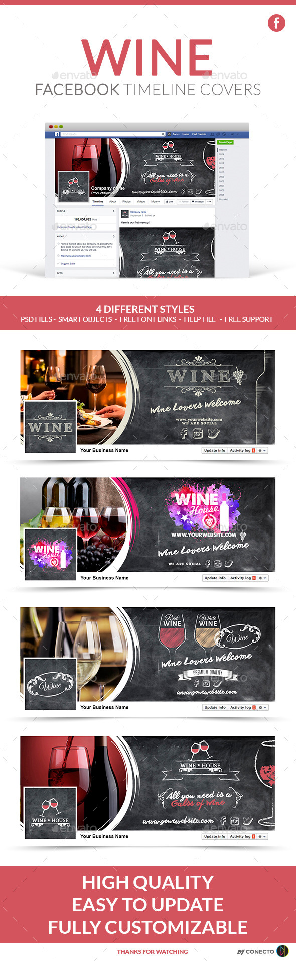 GraphicRiver Facebook Timeline Cover Wine 11892511 GraphicRiver Facebook Timeline Cover Wine 11892511