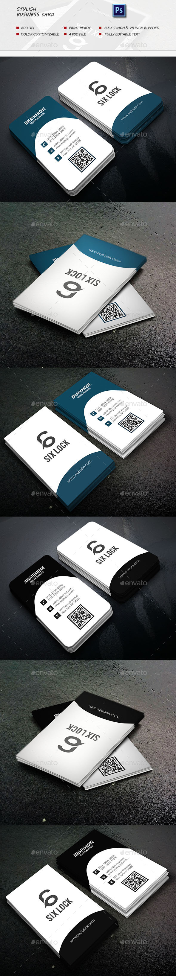 GraphicRiver Stylish Business Card 11892549