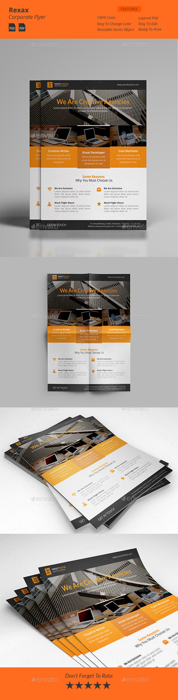 GraphicRiver Rexax Clean Corporate Flyers 11892898 GraphicRiver Rexax Clean Corporate Flyers 11892898
