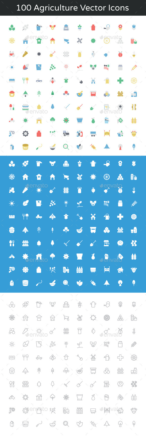 GraphicRiver 100 Agriculture Vector Icons 11893650 GraphicRiver 100 Agriculture Vector Icons 11893650