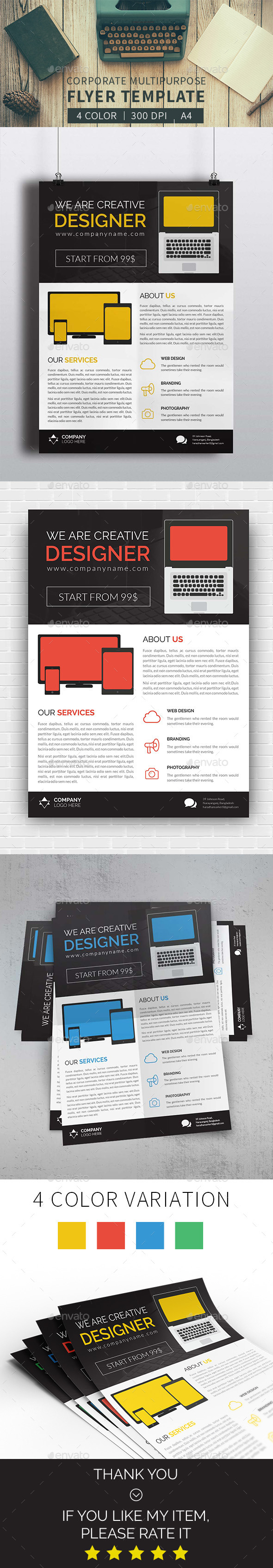 GraphicRiver Corporate Multipurpose Flyer 11893702 GraphicRiver Corporate Multipurpose Flyer 11893702