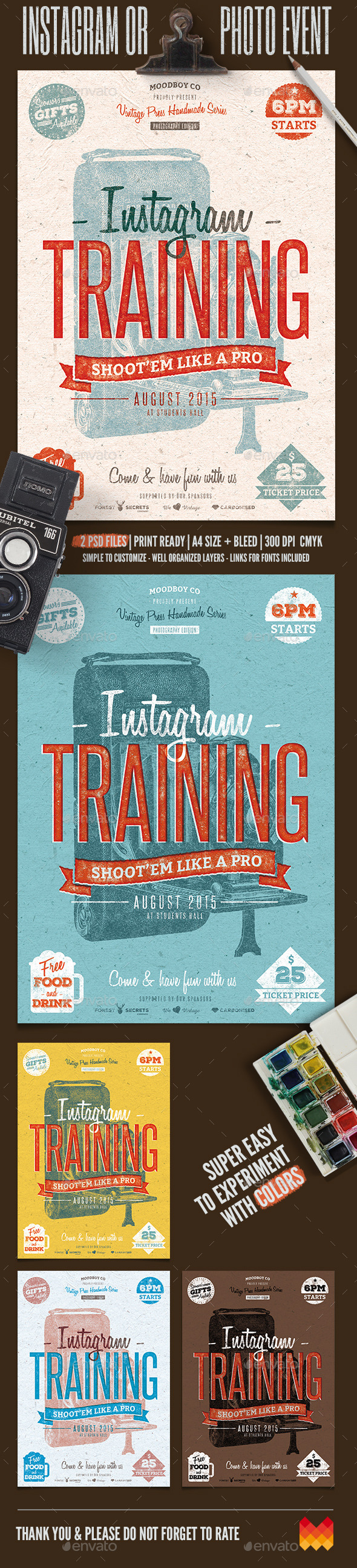 GraphicRiver Instagram Photography Event Flyer Poster 11893852 GraphicRiver Instagram Photography Event Flyer Poster 11893852