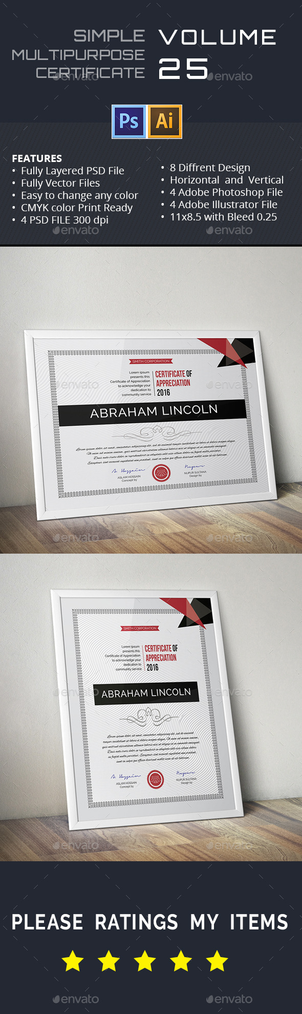 GraphicRiver Multipurpose Certificate GD025 11894754 GraphicRiver Multipurpose Certificate GD025 11894754