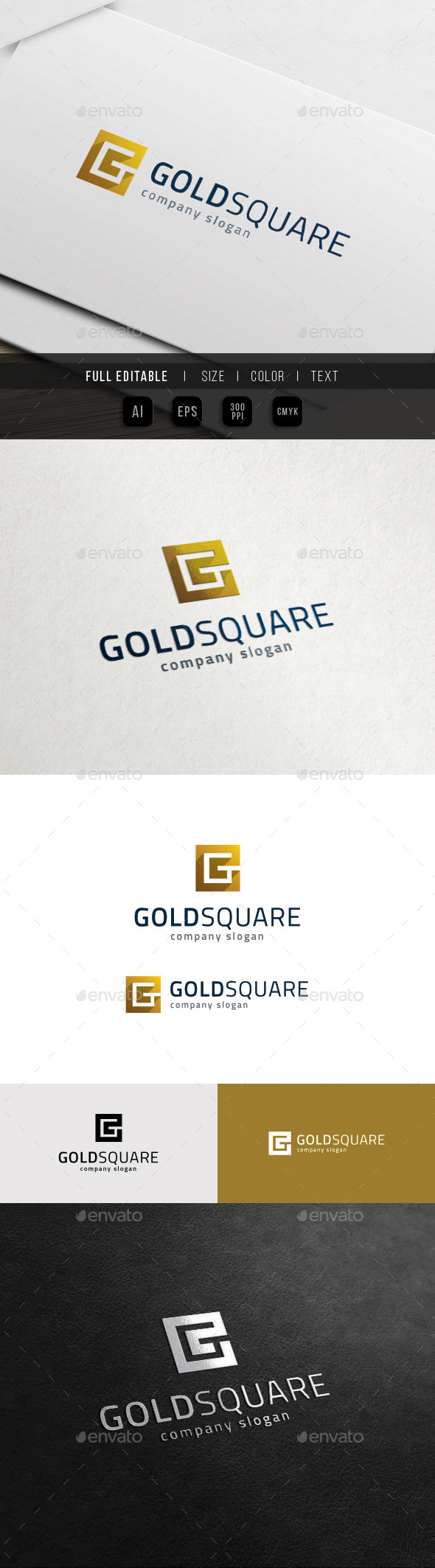 GraphicRiver G Logo Golden Square Group 11899102 GraphicRiver G Logo Golden Square Group 11899102