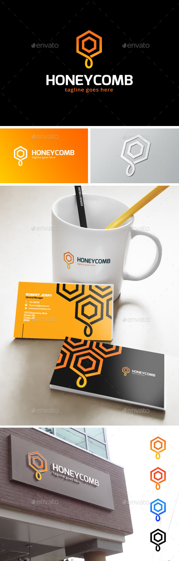 GraphicRiver Honey Logo 11893790 GraphicRiver Honey Logo 11893790