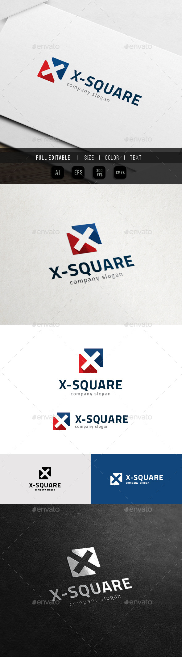 X Logo - Square Cross Sport