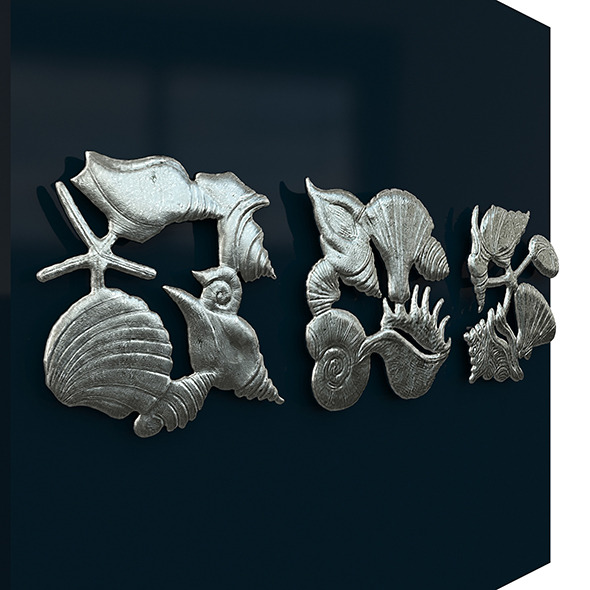 3DOcean Seashells Triptych Wall Art 11902074 3DOcean Seashells Triptych Wall Art 11902074