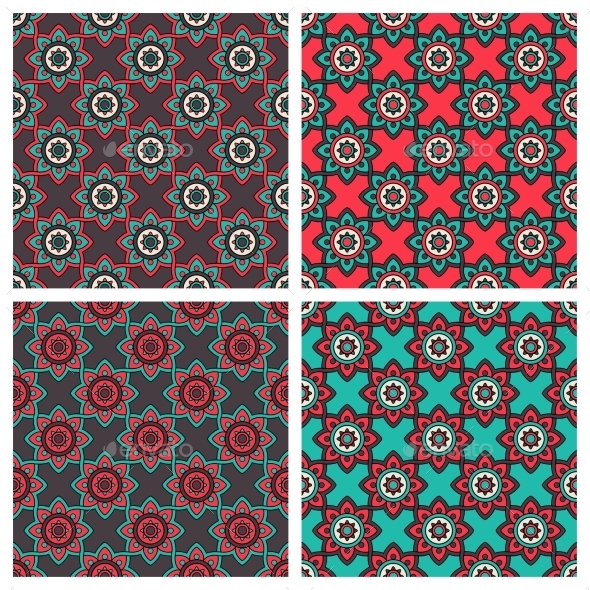 GraphicRiver Abstract Patterns With Ethnic Ornament 11902585 GraphicRiver Abstract Patterns With Ethnic Ornament 11902585