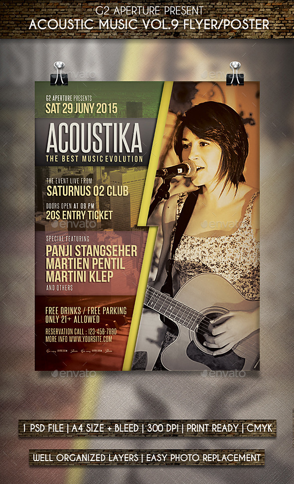 GraphicRiver Acoustic Music Flyer Poster Vol.9 11903498