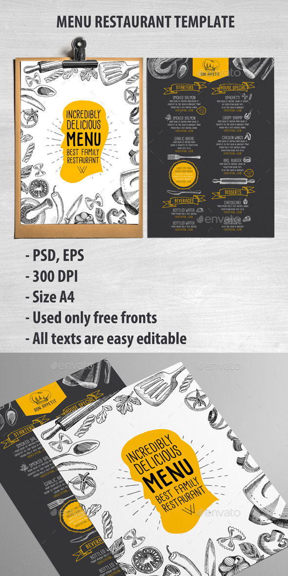 GraphicRiver Cafe and Restaurant Template 11896013
