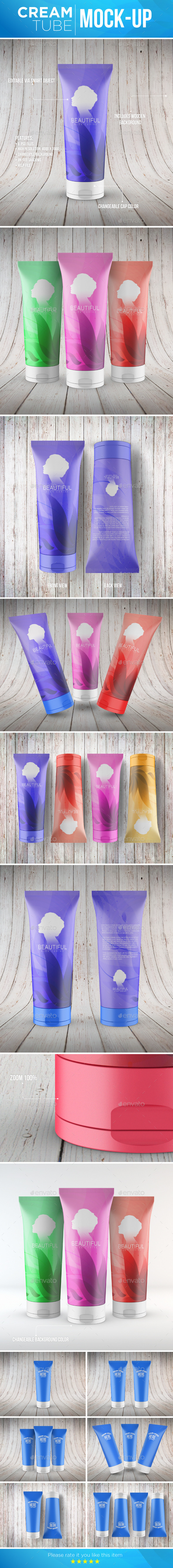 GraphicRiver Cream Tube Mock-Up 11904670 GraphicRiver Cream Tube Mock-Up 11904670
