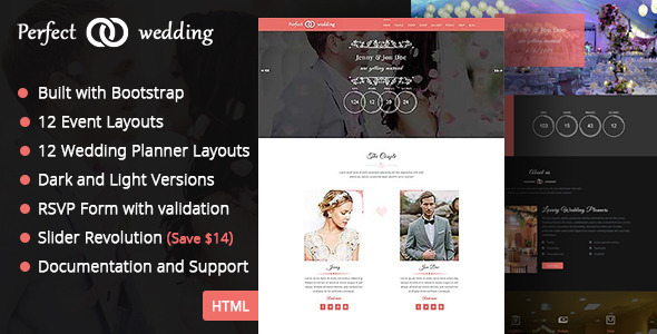 ThemeForest Perfect Wedding Wedding Event & Planner Template 11769643 ThemeForest Perfect Wedding Wedding Event & Planner Template 11769643