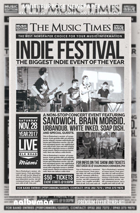 GraphicRiver Multi-purpose Newspaper Flyer 11906745 GraphicRiver Multi-purpose Newspaper Flyer 11906745
