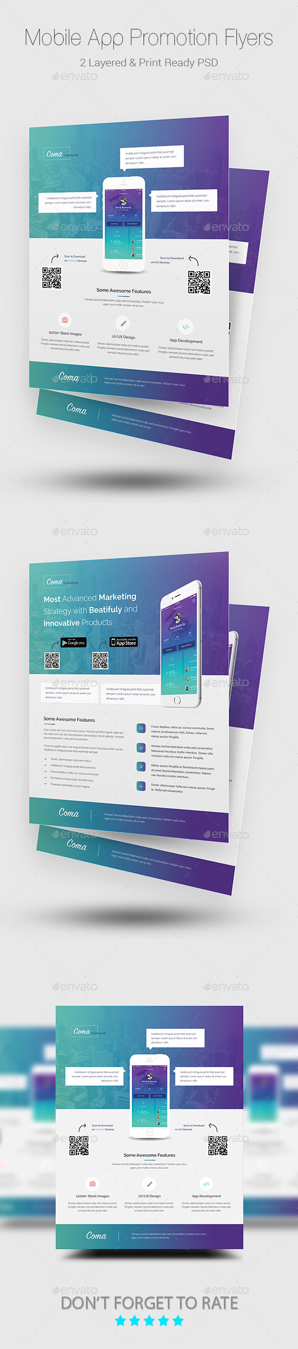 GraphicRiver Mobile App Promotion Flyer Templates 11907622 GraphicRiver Mobile App Promotion Flyer Templates 11907622