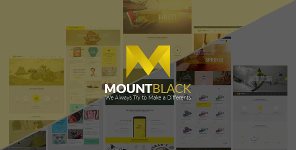 MOUNTBLACK l Multipurpose PSD Template