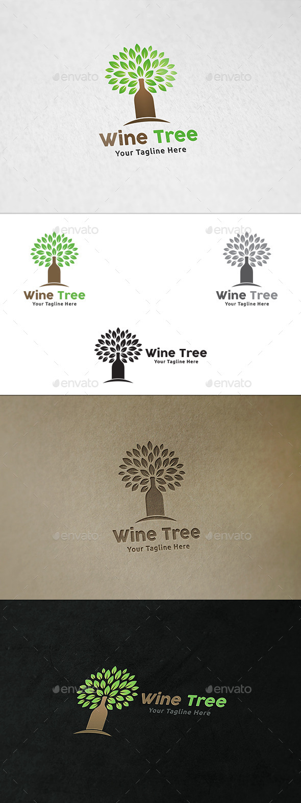 GraphicRiver Wine Tree Logo Template 11908544 GraphicRiver Wine Tree Logo Template 11908544