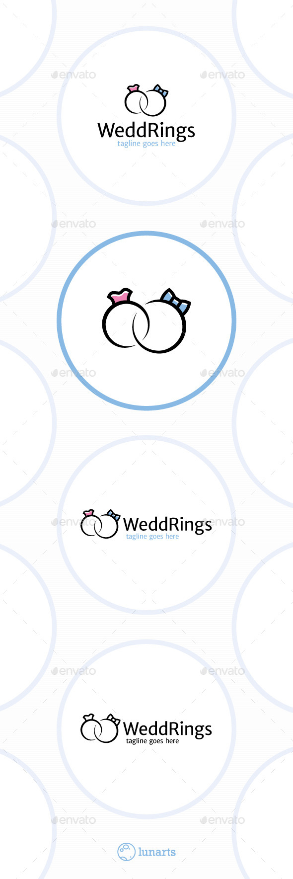 GraphicRiver Wedding Rings Logo Male and Female 11911432
