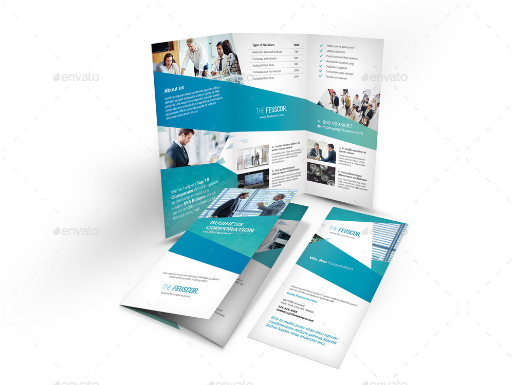 Corporate Company Trifold Brochure by Mike_pantone | GraphicRiver