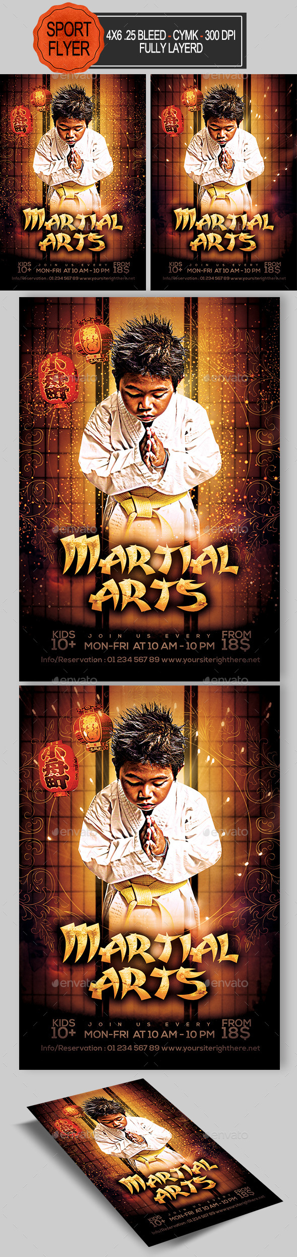GraphicRiver Martial Arts Flyer 11912056 GraphicRiver Martial Arts Flyer 11912056
