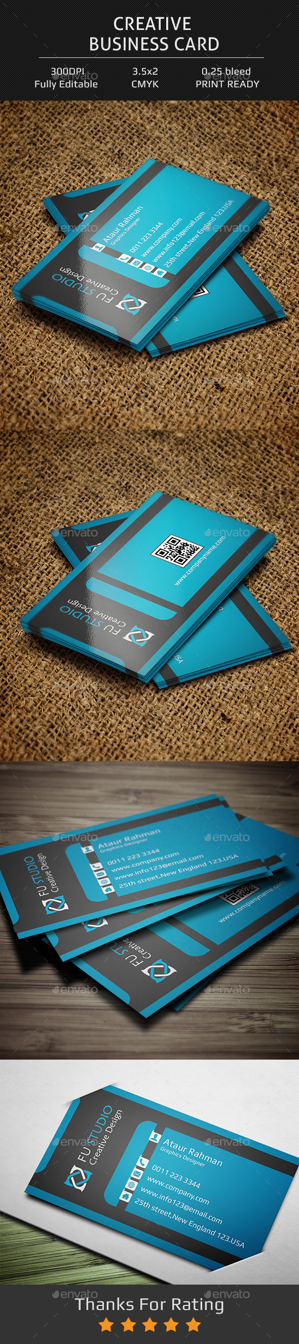 GraphicRiver Creative Business Card V6 11912789 GraphicRiver Creative Business Card V6 11912789